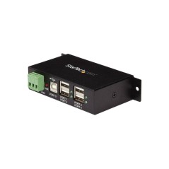 StarTech.com 4-Port Industrial USB 2.0 Hub with ESD Protection - Versatile Mountable Multiport Hub ST4200USBM for Enhanced Conne